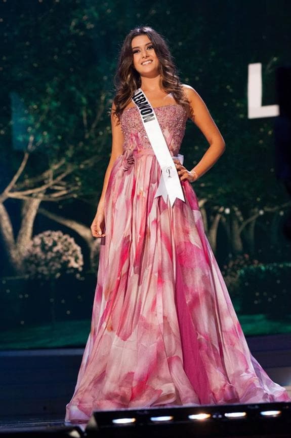 Saly Greige Miss Universe Lebanon 2014 Evening Gown