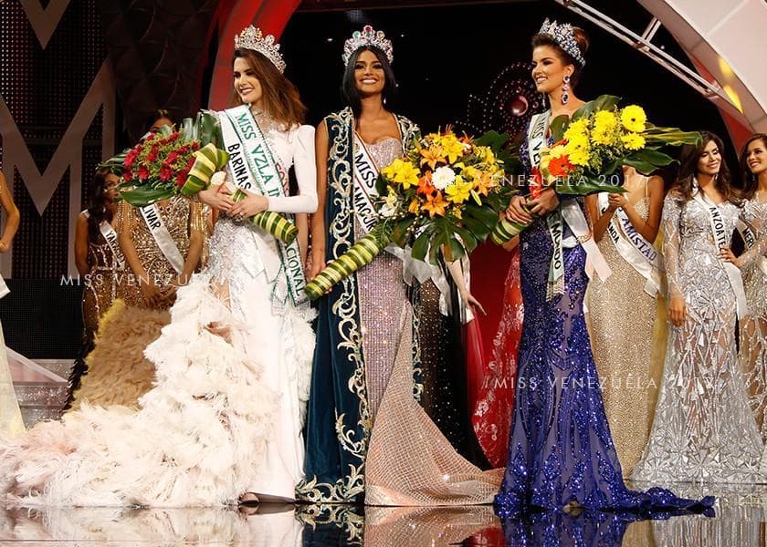 Miss Venezuela 2018,Miss World Venezuela 2018 and Miss International Venezuala 2018 (Photo Courtesy: Miss Venezuela Official)