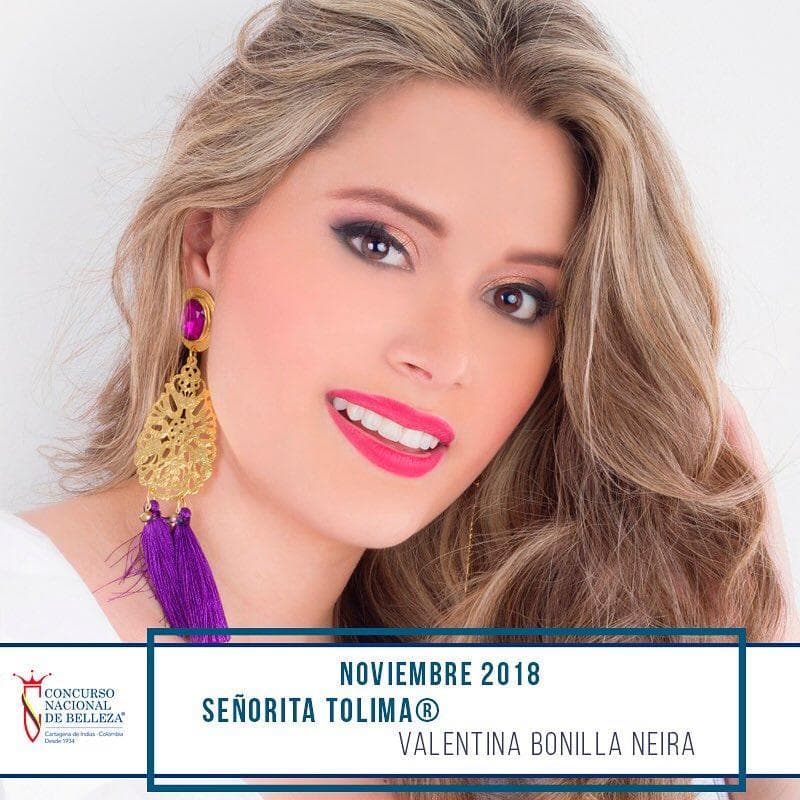 Valentina Bonilla Neira from Tolima, Finalist Miss Colombia 2019/ Señorita Colombia 2019 (Photo Source: Concurso Nacional de Belleza Colombia Official)