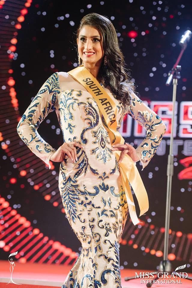 Yajna Debideen Miss Grand South Africa 2017 at Welcome Ceremony of Miss Grand International 2017 (Photo Courtesy: Miss Grand International/ FaceBook)