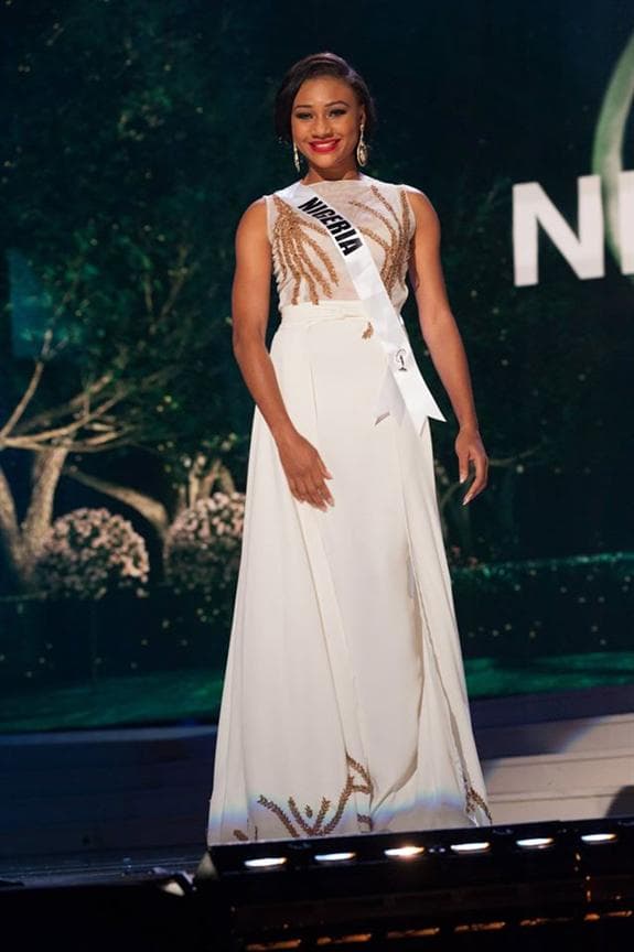 Queen Celestine Miss Universe Nigeria 2014 Evening Gown