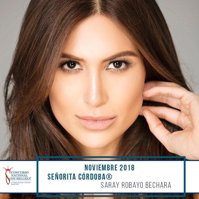Saray Elena Robayo Bechara from Córdoba, Finalist Miss Colombia 2019/ Señorita Colombia 2019 (Photo Source: Concurso Nacional de Belleza Colombia Official)