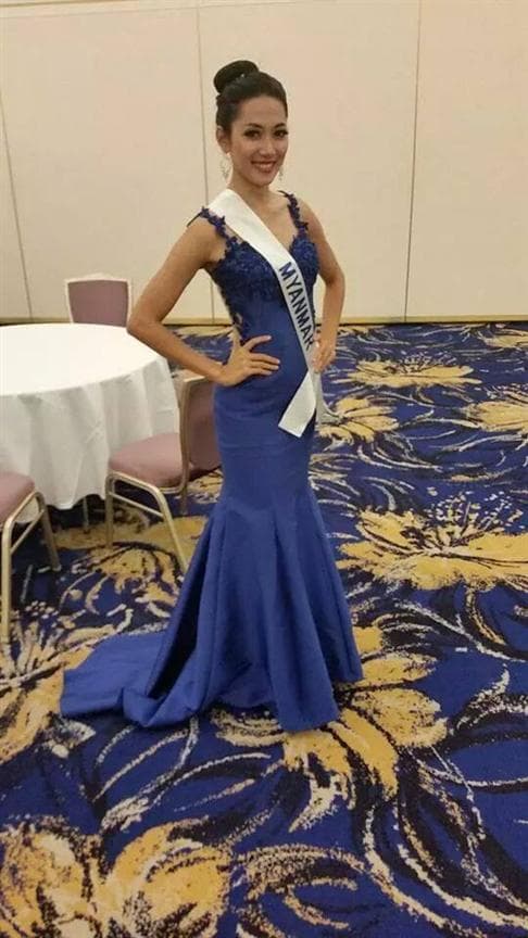 May Barani Thaw (Myanmar) at Miss International 2014