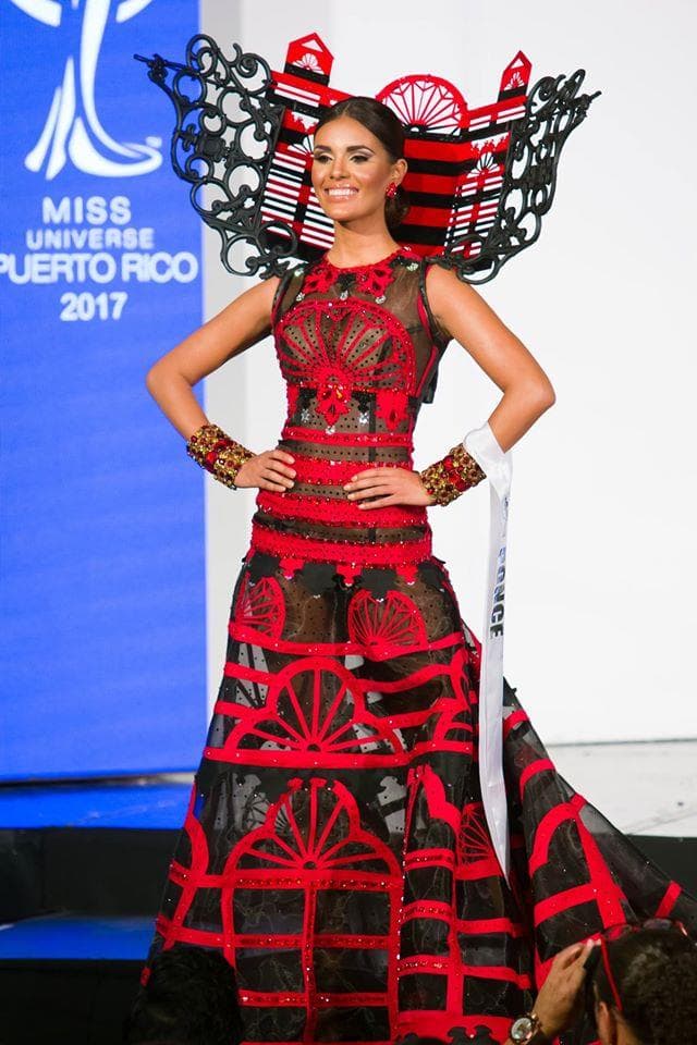 Jailenne Rivera Rodriguez Contestant Miss Universe Puerto Rico 2017 in Traditional Costume (Photo Credit: Miss Universe Puerto Rico Facebook Official)