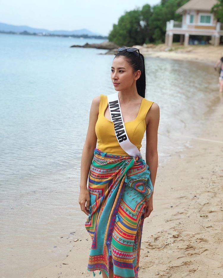 Hnin Thway Yu Aung Miss Universe Myanmar 2018, Miss Universe 2018 Contestant (Photo Courtesy: Miss Universe/Candidate FaceBook/ Instagram)
