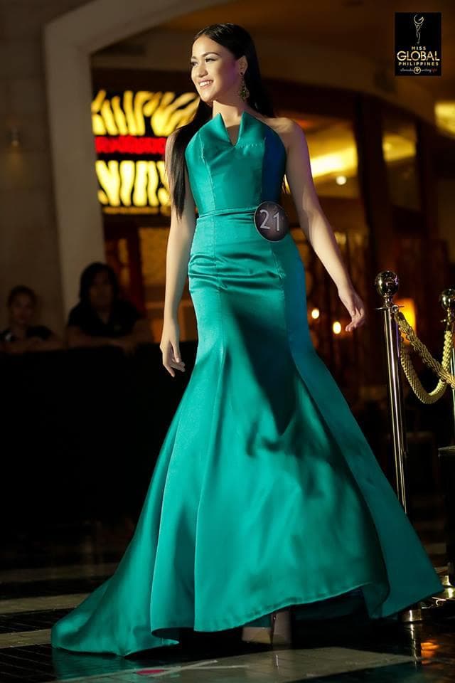 Maria Josephine Araullo Candidate Miss Global Philippines 2017 during Evening Gown Competition (Photo Courtesy Official Miss Global Philippines)