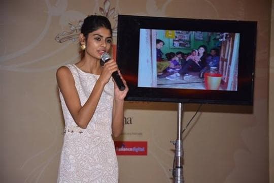 Aishwarya Goel finalist Miss India 2015 during Beauty With A Purpose Round (Photo Credits - Femina Miss India Official)