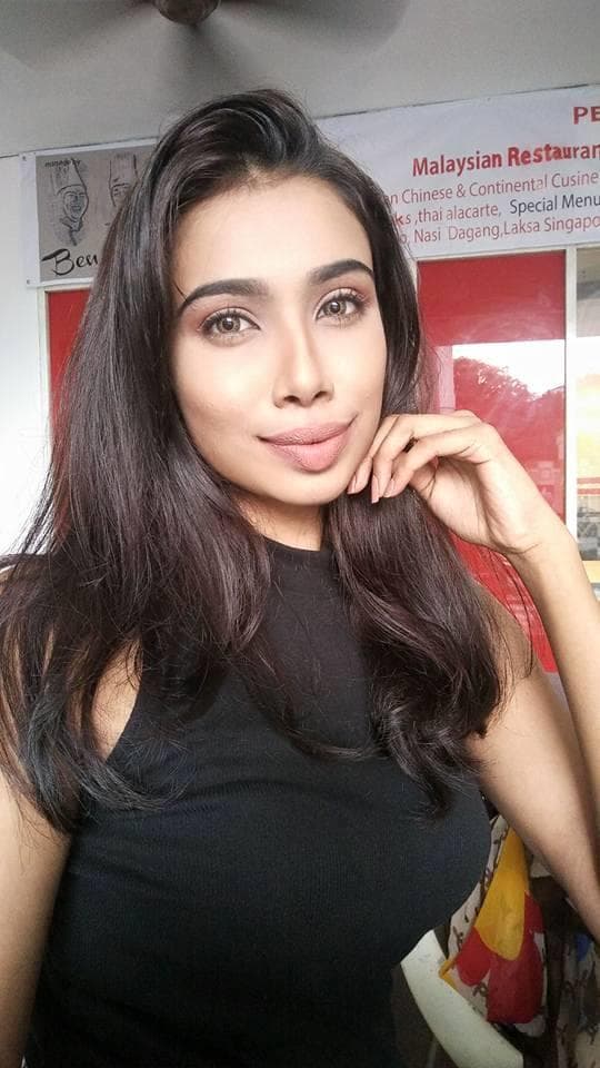 Ollemadthee Kunasagaran Finalist Miss Universe Malaysia 2017 (Photo Credit: Facebook Official)