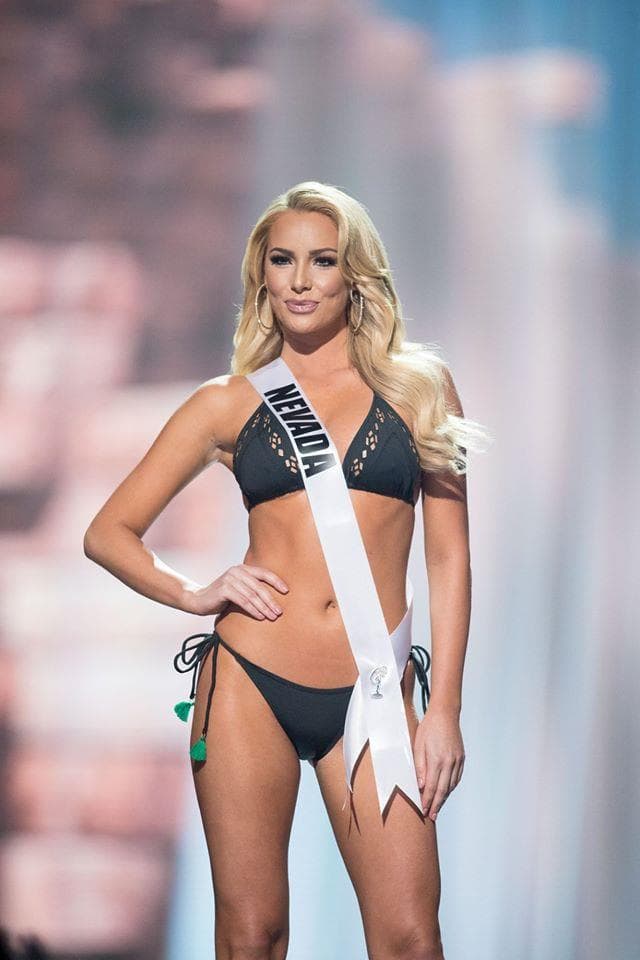 Lauren York Miss Neveda USA 2017 during Preliminary Swimsuit Competition (Photo Credit: Miss USA Facebook Official)
