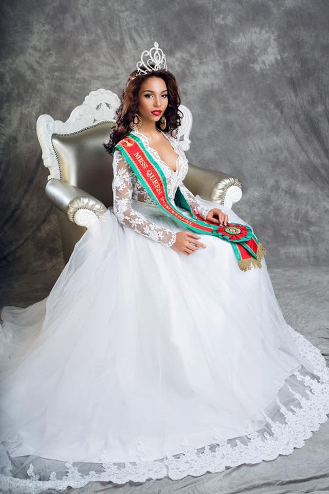 Berth Elouga contestant from Portugal in Long Gown for Miss Earth 2015