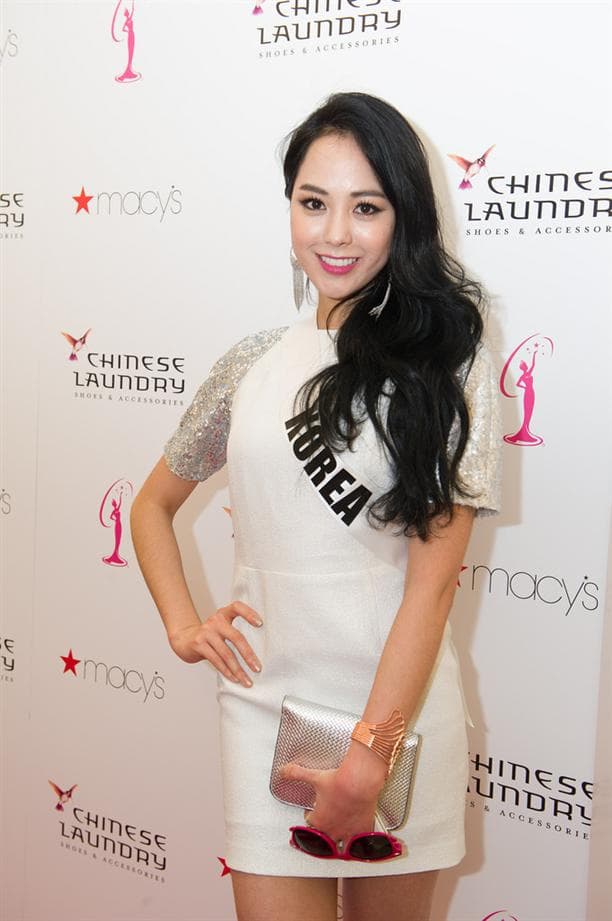Yoo Ye-Bin Miss Universe South Korea 2014 at Chinese Laundry Shoes Meet