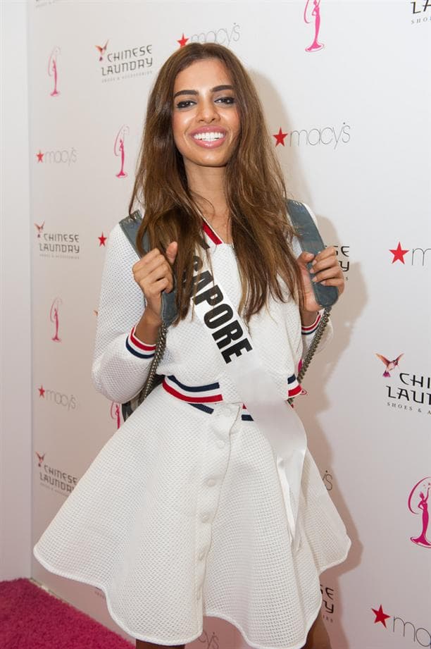 Rathi Menon Miss Universe Singapore 2014 at Chinese Laundry Shoes Meet