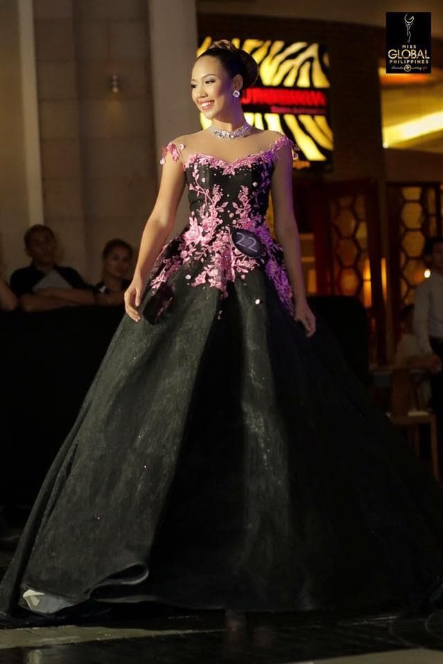 Mhaelen Mae Patano Candidate Miss Global Philippines 2017 during Evening Gown Competition (Photo Courtesy Official Miss Global Philippines)