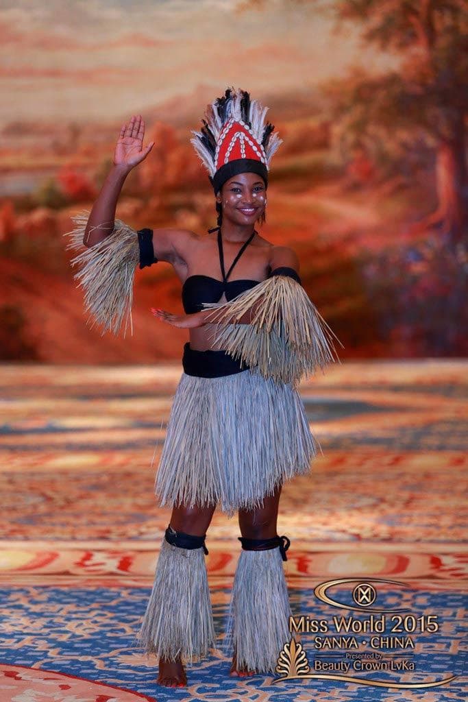 Lillian Kamazima Contestant from Tanzania in National Costume for Miss World 2015 (Photo Courtesy: Miss World 2015 Official)