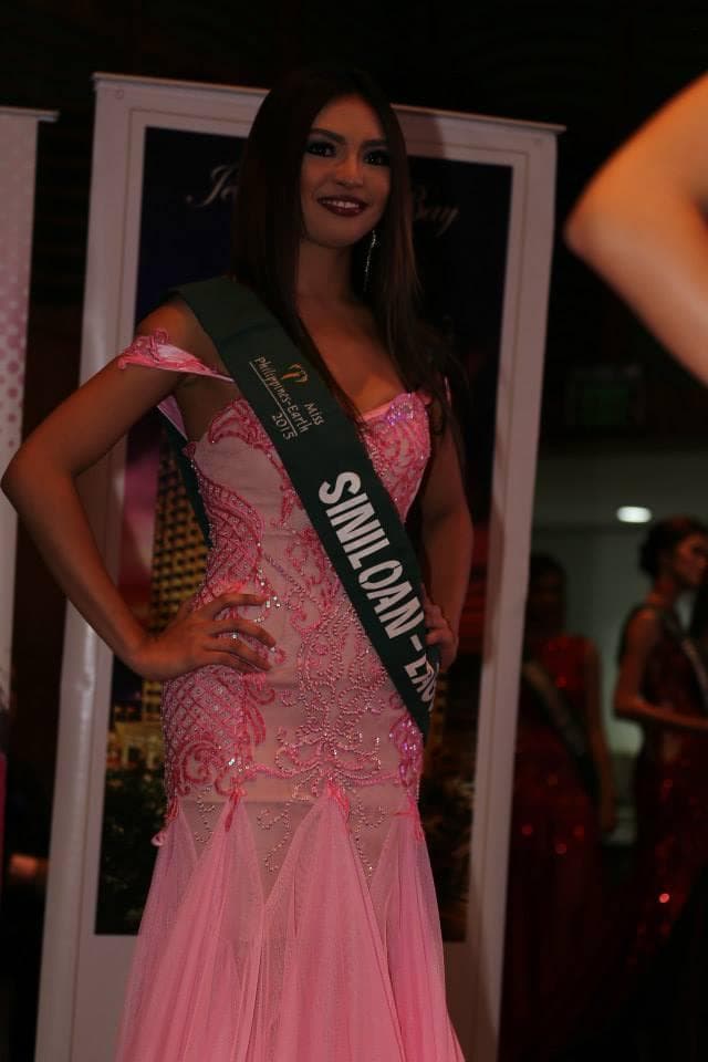Carla Valderrama Contestant Miss Philippines Earth 2015 Evening Gown Competition