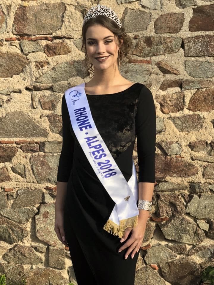Pauline laniro Miss Rhône-Alpes 2018, Finalist Miss France 2019 (Photo Credits: Miss France/ Contestant Official FaceBook)