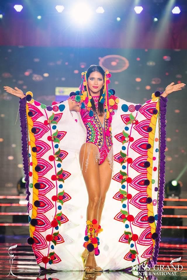 Tulia Rosa María Alemán Ferrer Miss Grand Venezuela 2017 during national costume competition (Photo Courtesy: Miss Grand International)