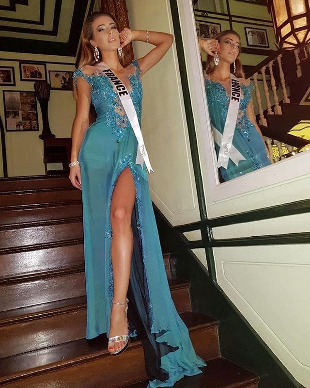 Eva Colas Miss Universe France 2018, Miss Universe 2018 Contestant (Photo Courtesy: Miss Universe/Candidate FaceBook/ Instagram)