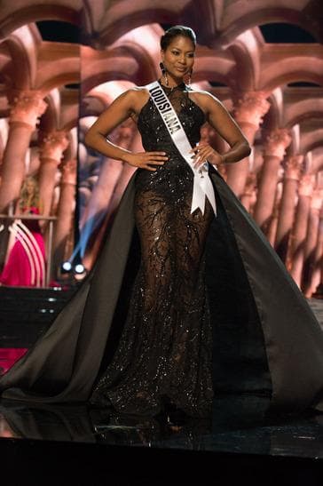 Maaliyah Papillion Contestant in Evening Gown during the Preliminary competition (Photo Credits: Miss USA Official)