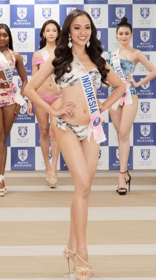 Vania Fitryanti Herlambang Miss International Indonesia 2018, Finalist Miss International 2018 at Preliminary Swimsuit Competition (Photo Source: Miss International Organization)