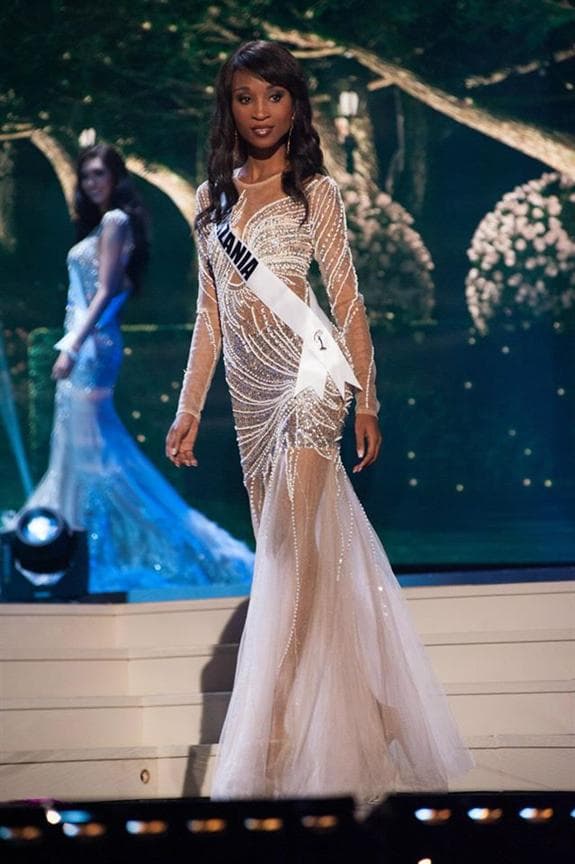 Carolyn Bernard Miss Universe Tanzania 2014 Evening Gown