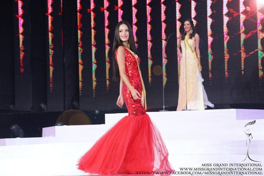 Vivian Canaj (Albania) Evening Gown Photo Courtesy Miss Grand International 2014