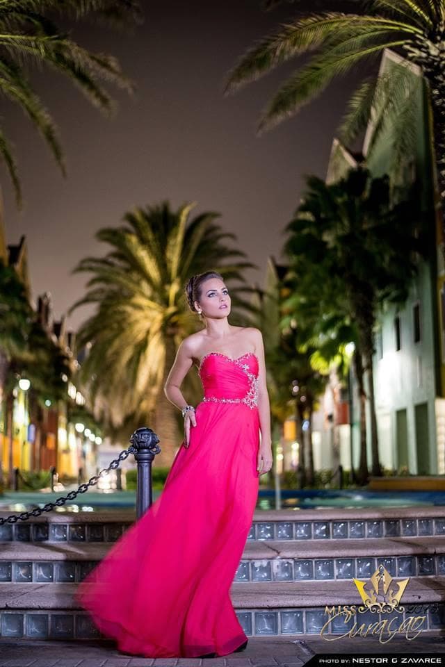 Farah Flores Contestant Miss Universe Curacao 2015 in evening gown (Photo Credits - Miss Universe Curacao Official)