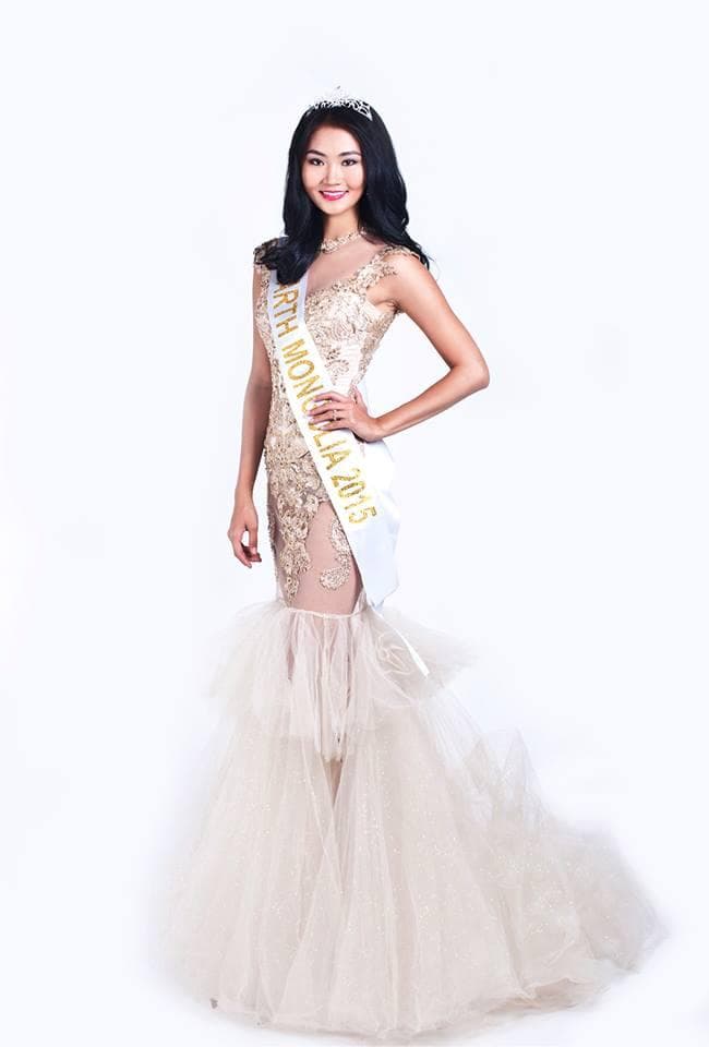Bayartsetseg Altangerel contestant from Mongolia in Long Gown for Miss Earth 2015