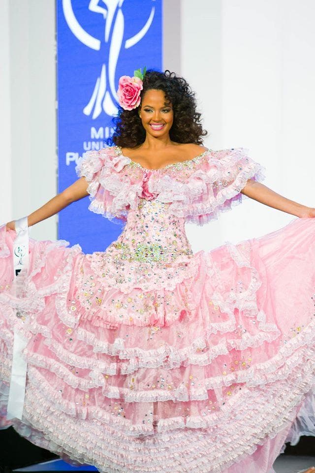 Kimberly Marie Jiménez Contestant Miss Universe Puerto Rico 2017 in Traditional Costume (Photo Credit: Miss Universe Puerto Rico Facebook Official)