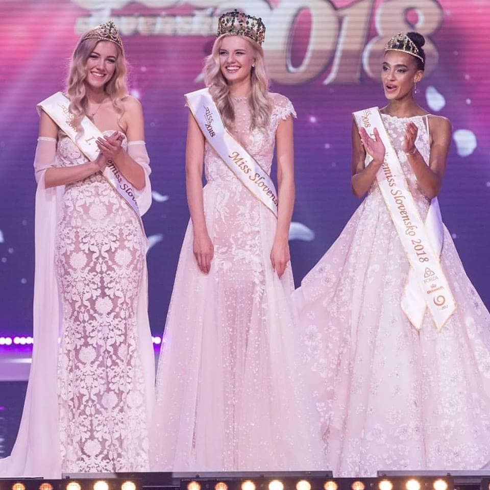 Dominika Grecová winner Miss Slovakia 2018 with her runners-up (Photo Courtesy: Miss Slovensko FaceBook Official)