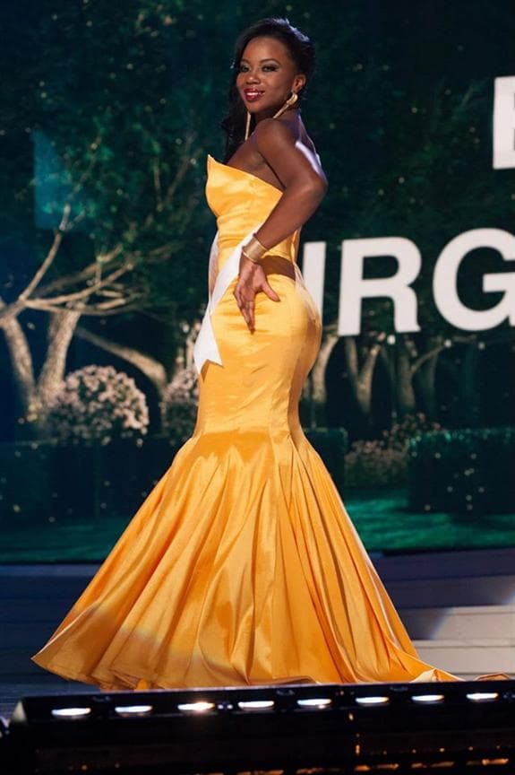 Jaynene Jno Lewis Miss Universe British Vrigin Islands 2014 Evening Gown