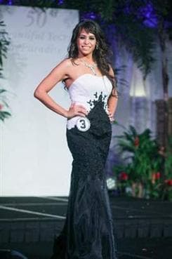 Cristina Tabet Contestant Miss Universe Guam 2014 in Evening Gown