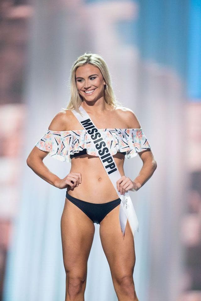 Ashley Hamby Miss Mississippi USA 2017 during Preliminary Swimsuit Competition (Photo Credit: Miss USA Facebook Official)