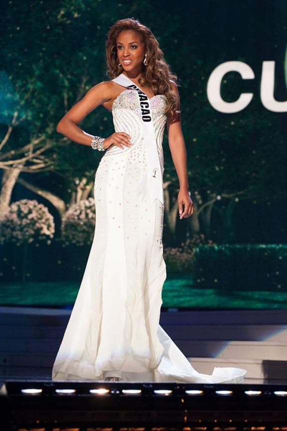 Laurien Angelista Miss Universe Curacao 2014 Evening Gown