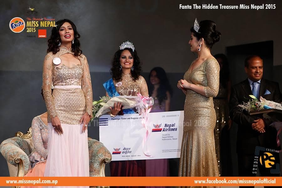 Dibyata Vaidya First Runner-up Miss Nepal 2015 (Photo Credit: The Hidden Treasure Miss Nepal Official)