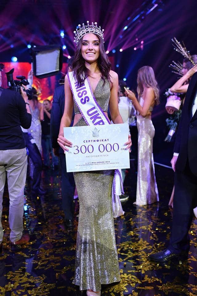 Veronika Didusenko winner Miss Ukraine 2018 (Photo Source: Miss Ukarine Official FaceBook)