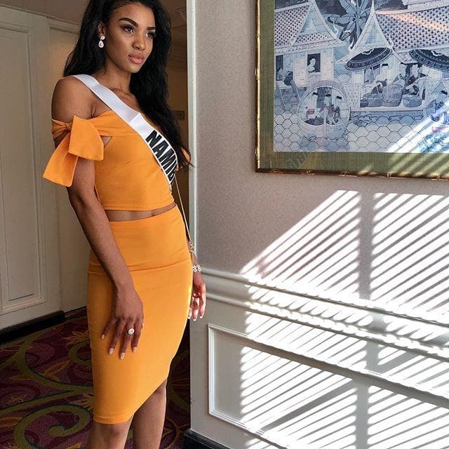 Selma Carlicia Kamanya Miss Universe Namibia 2018, Miss Universe 2018 Contestant (Photo Courtesy: Miss Universe/Candidate FaceBook/ Instagram)