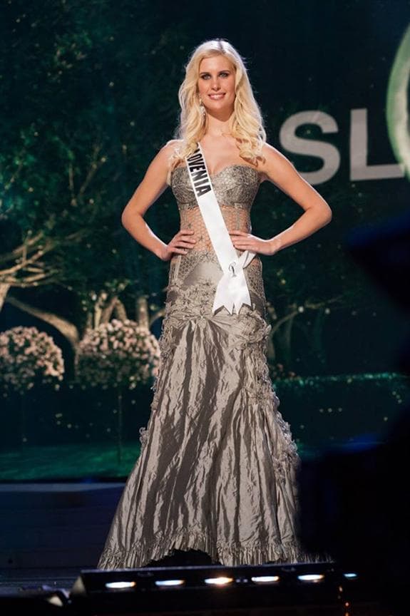Urska Bracko Miss Universe Slovenia 2014 Evening Gown