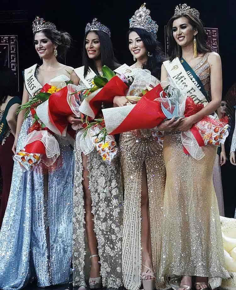 Phương Khánh Nguyễn winner Miss Earth 2018 with her court