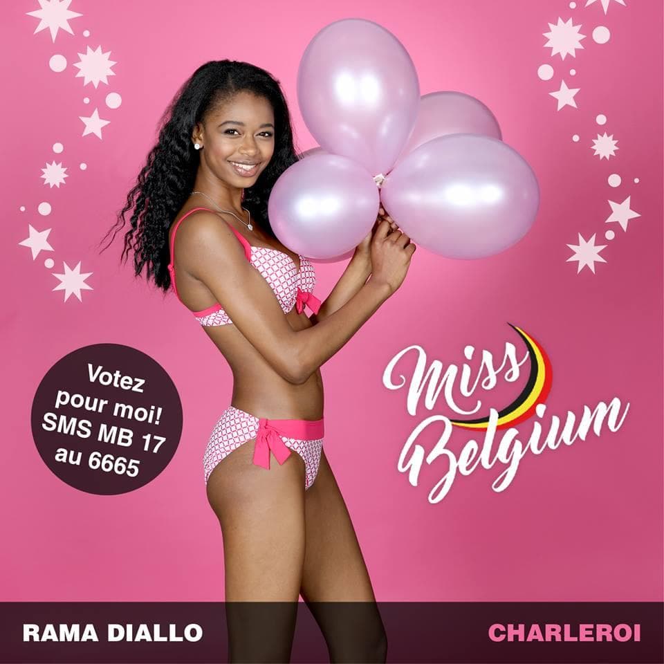 Rama Diallo Finalist Miss België 2019/ Miss Belgium 2019 (Photo Courtesy: Miss Belgium Facebook Official)