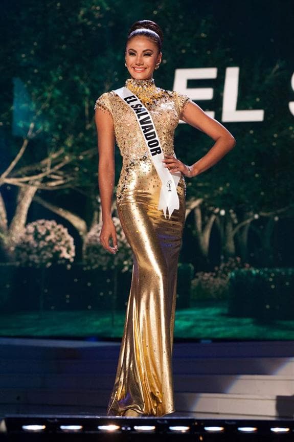 Patricia Murillo Miss Universe El Salvador 2014 Evening Gown