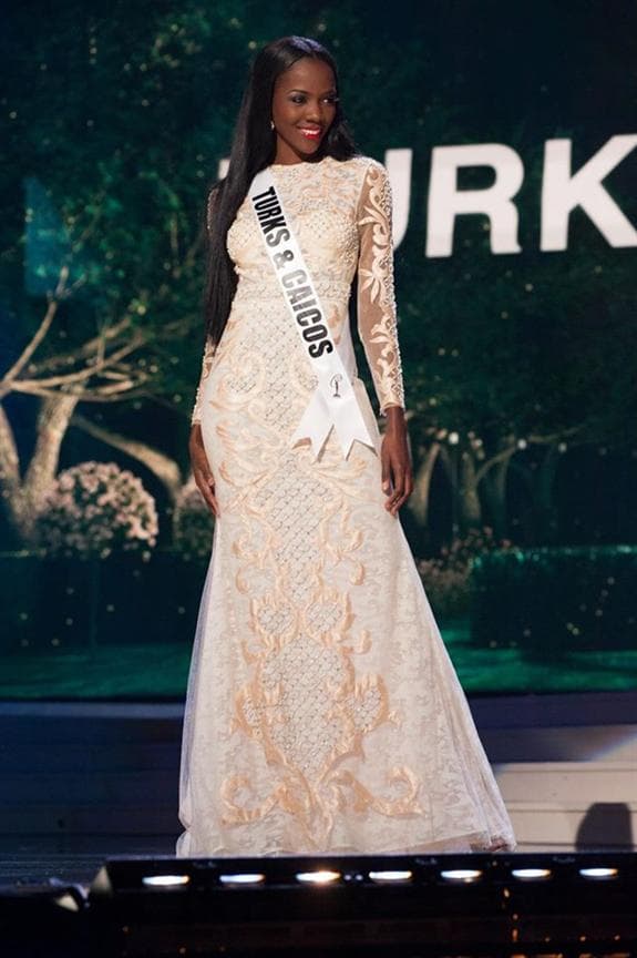 Shanice Williams Miss Universe Turks and Caicos 2014 Evening Gown