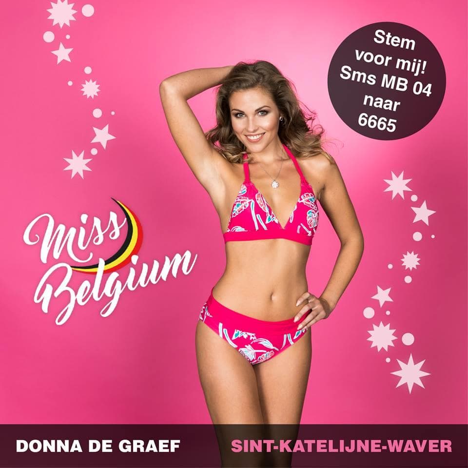 Donna De Graef Finalist Miss België 2019/ Miss Belgium 2019 (Photo Courtesy: Miss Belgium Facebook Official)