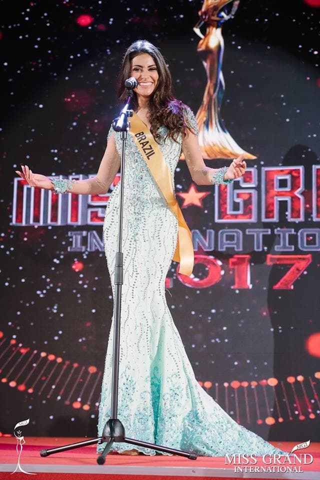 Caroline Venturini Miss Grand Brazil 2017 at Welcome Ceremony of Miss Grand International 2017 (Photo Courtesy: Miss Grand International/ FaceBook)