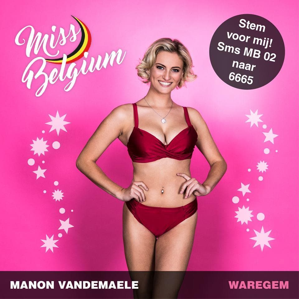 Manon Vandemaele Finalist Miss België 2019/ Miss Belgium 2019 (Photo Courtesy: Miss Belgium Facebook Official)
