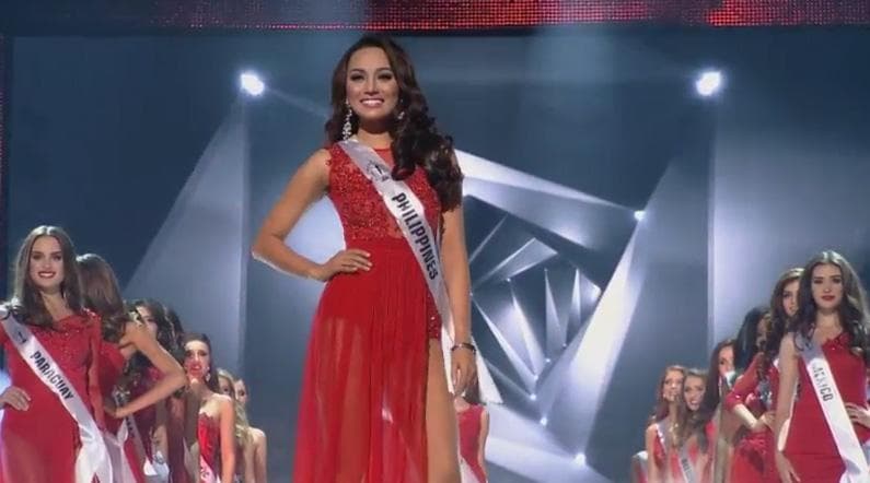Rogelie Catacutan from Philippines in evening gown for Miss Supranational 2015