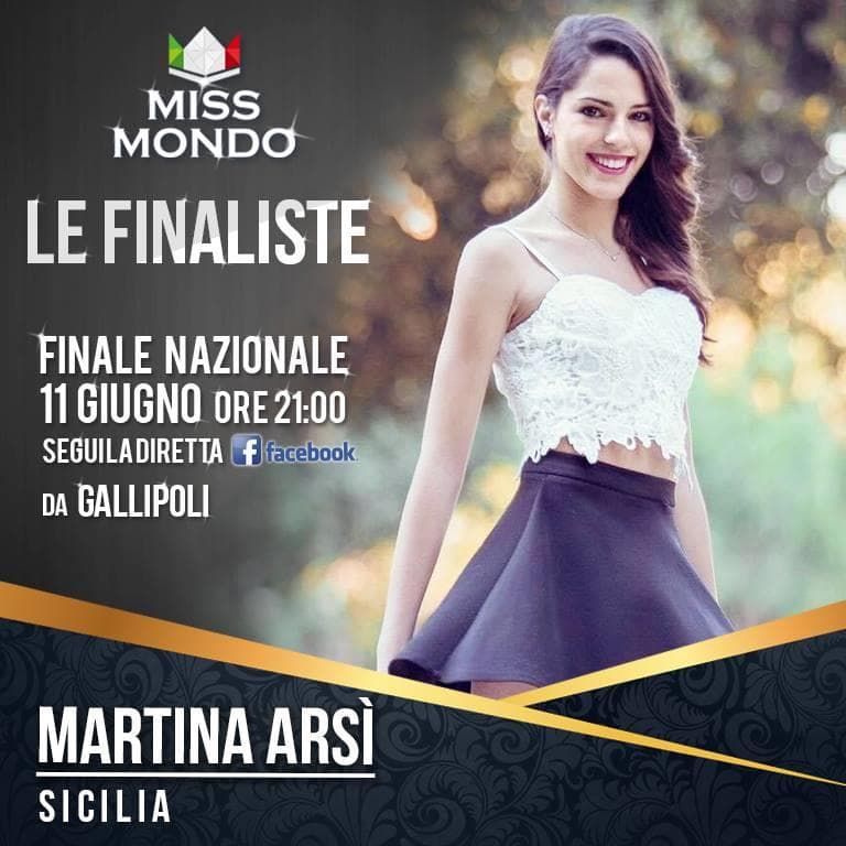Martina Arsi Miss Mundo Sicilia 2017 - Contestant for Miss Mondo Italia 2017/ Miss World Italy 2017 (Photo Courtesy Miss Mundo Italia Official)