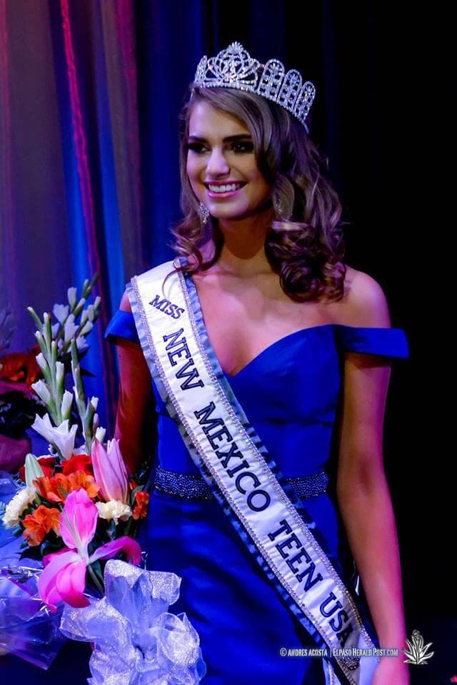 Kalina Hamilton (New Mexico) Contestant Miss Teen USA 2017 Evening Gown (Photo Credit: Facebook Official)