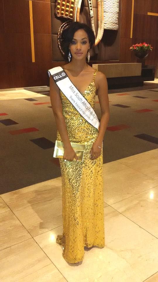 Liesl Laurie Contestant from South Africa in Long Gown for Miss World 2015