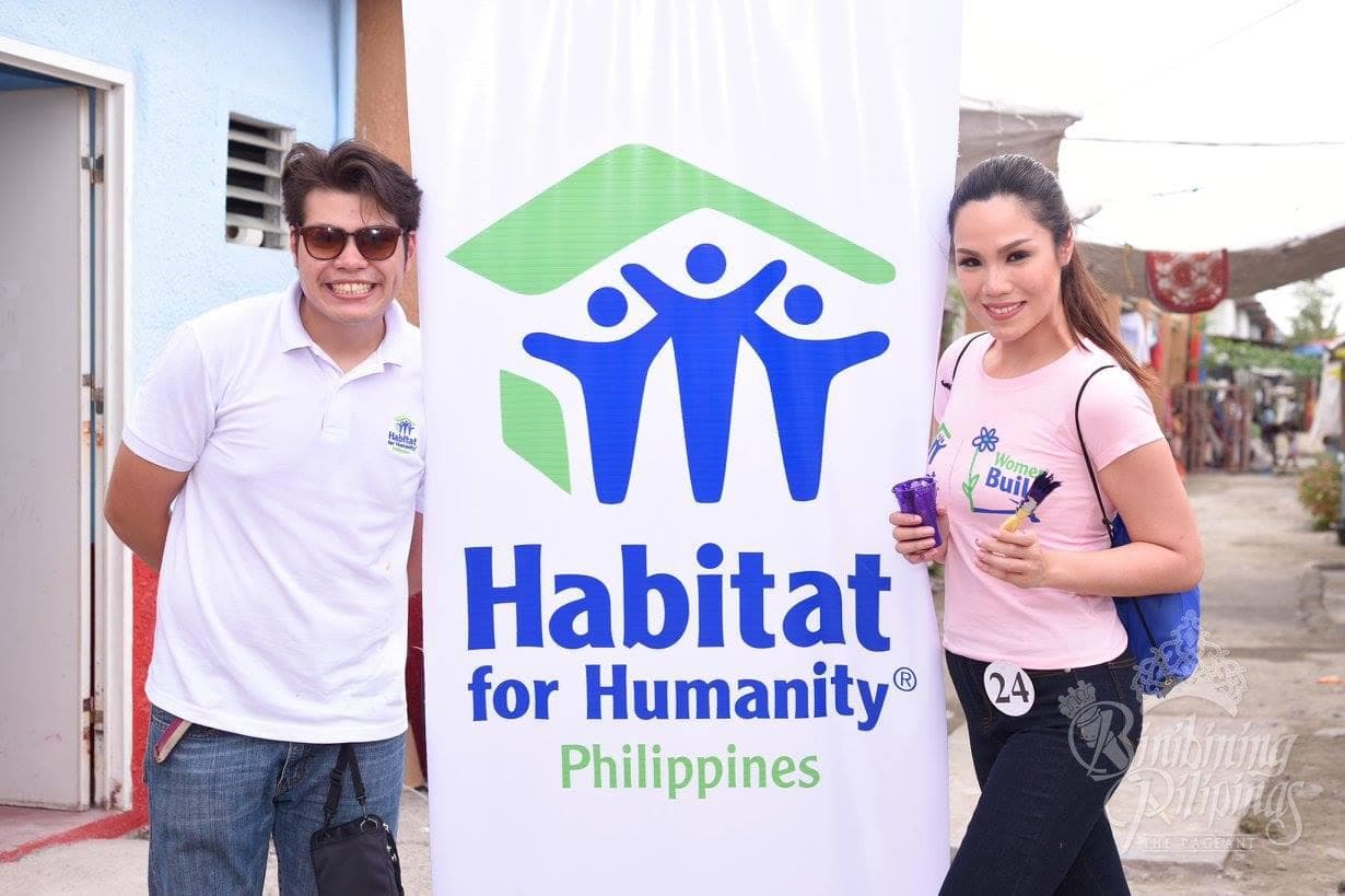 Niza Sabrina Sophia Limjap Contestant Binibining Pilipinas 2016 during Habitat for Humanity Activity. (Photo Courtesy Bb. Pilipinas 2016 Facebook Official)